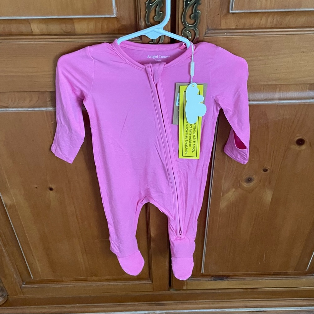 NWT Angel Dear Bamboo Hot Pink Footie Pajama